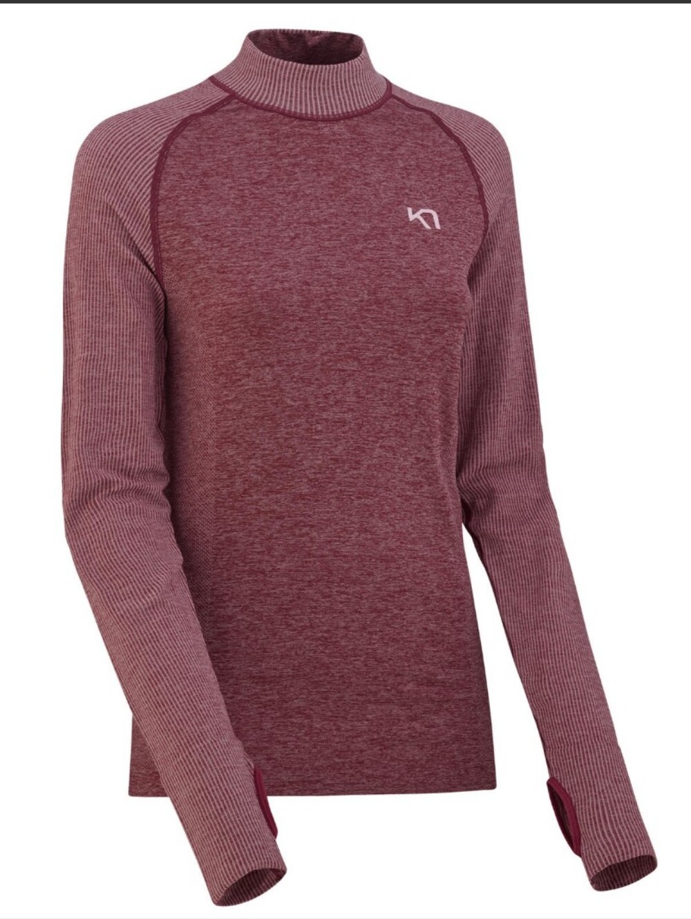 KARI TRAA Active Women Top Shirt Long Sleeve Size L/XL Red Color Outdoor